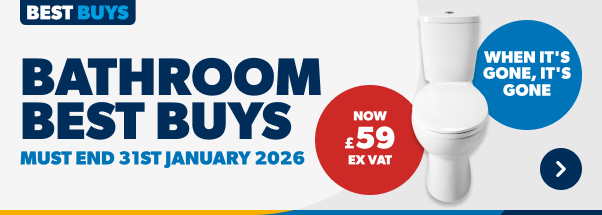 Bathroom Best Buys. Must End 31st January 2026. When it's gone, it's gone. Shop Now