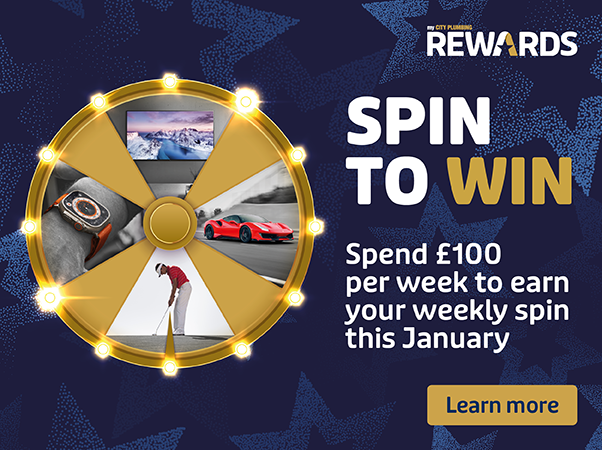 Spin to Win - spend £100 per week to earn your weekly spin this january 