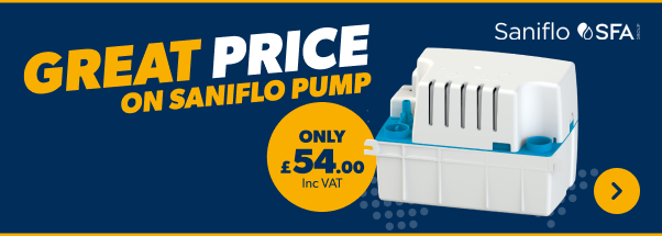 Great Price on Saniflo Pump. Only £54 inc VAT. Shop Now