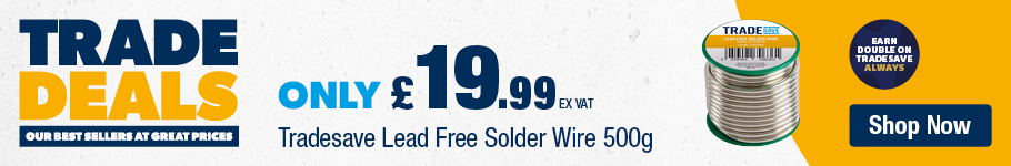 Only £19.99 ex VAT on Tradesave Solder Wire 500g at city plumbing