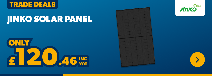 only £120.46 inc vat jinko solar panel 