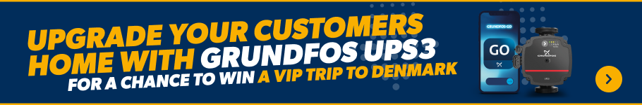 upgrade your customers home with Grundfos UPS3 and win a free trip to denmark!