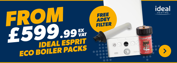 From £599.99 ex vat ideal esprit eco boiler packs with a free adey filter 