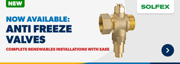Now Available Anti Freeze Valves. Complete Renewable installations with ease. Shop Now