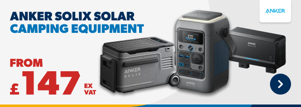 Anker Solix Solar Camping Equipment from £147 ex vat