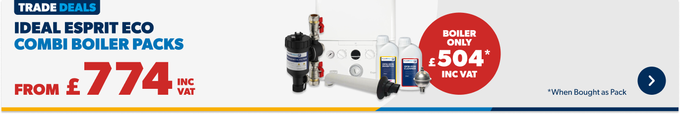 From £774 inc VAT Ideal Esprit Eco Combi Boiler Packs
