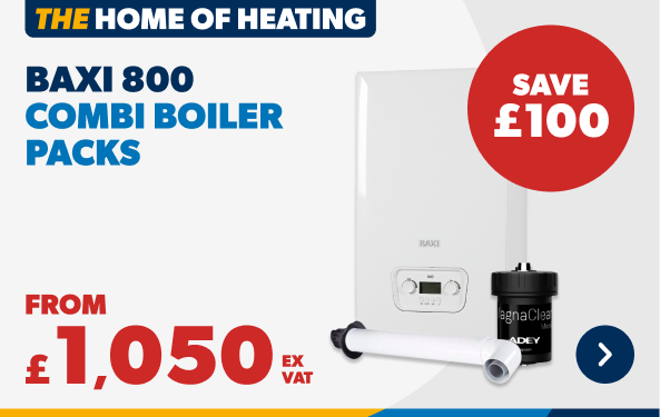 From £1,050 ex VAT baxi 800 boiler packs 