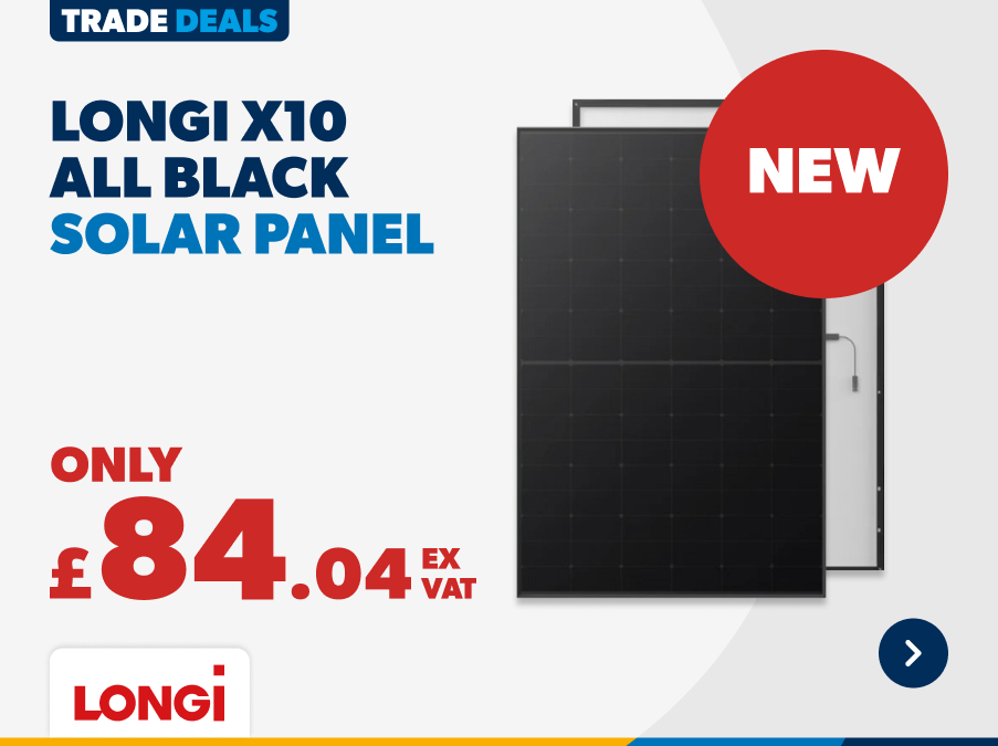 Only £84.04 ex VAT Longi All Black Solar Panel NEW!
