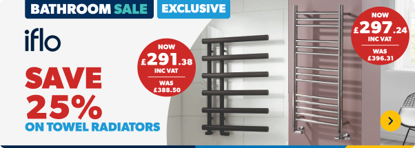 Save 25% on Towel Radiators