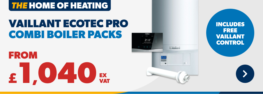 vailliant ecotec pro boiler packs from £1,040 ex vat with FREE control!