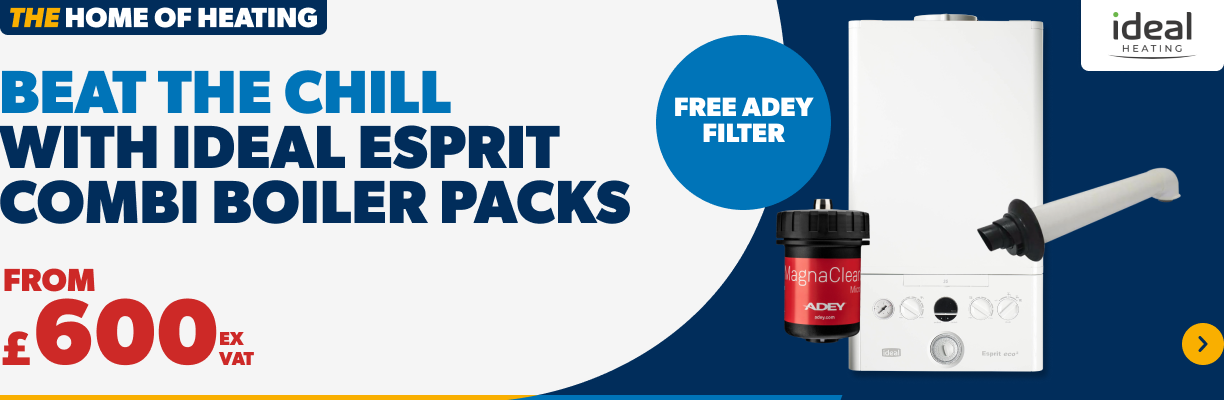 Beat The Chill with Ideal Esprit Combi Boiler Packs - From ONLY £600 ex VAT