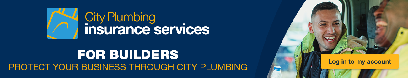 City Plumbing Trade Insurance for Builders - Banner