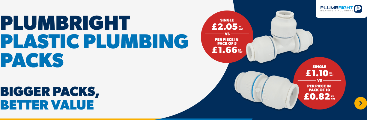 Bigger Packs, Better Value on Plumbright Plastic Plumbing