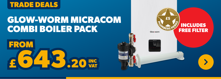 Glow-worm micracom boiler packs from £643.20 inc vat