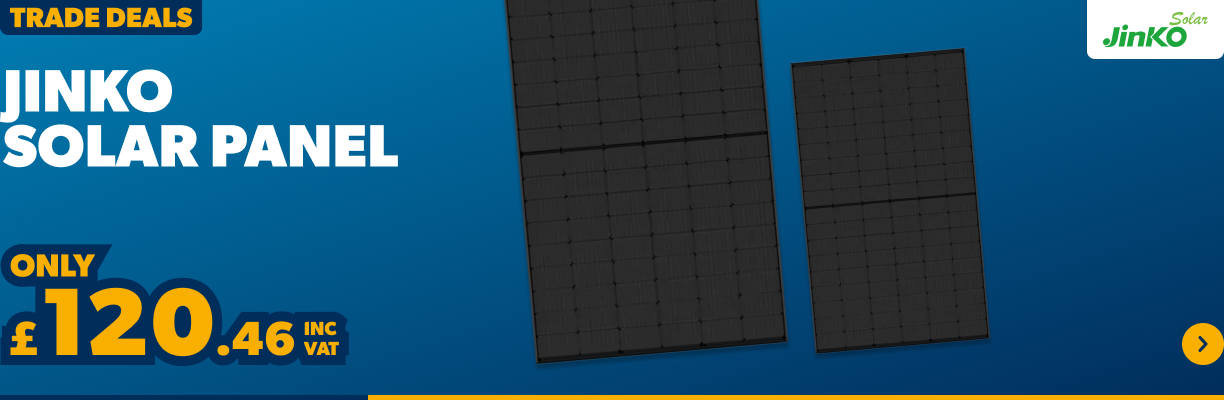 only £120.46 inc vat jinko solar panel 