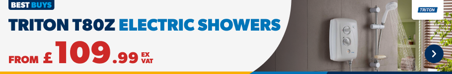 Triton T80Z Electric Showers. From £109.99 Ex VAT. Shop Now