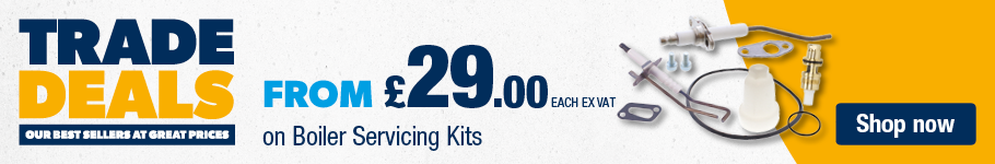 From £29 each ex vat on  Boiler Servicing Kits at City Plumbing