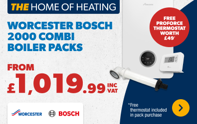 Worcester Bosch 2000 From £1,019.99 inc vat - Free Thermostat Included 