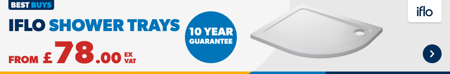 iflo shower trays. From £78.00 Ex VAT. Shop Now