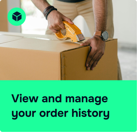 View and manage your order history