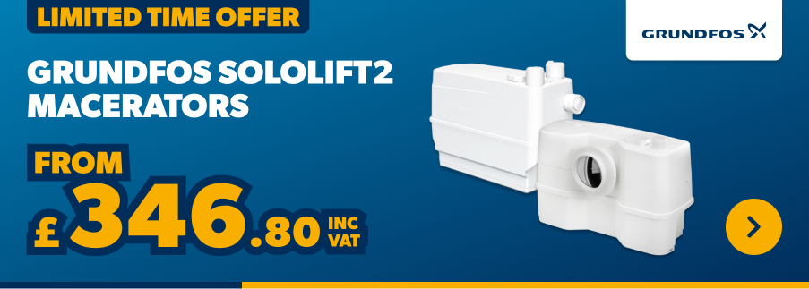 grundfos sololift macerators from £346.80 inc vat