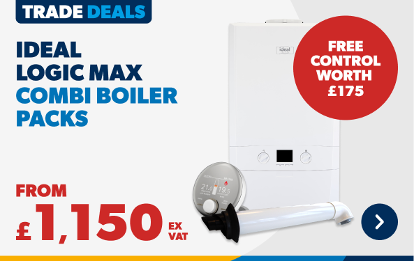 from £1150 ex VAT Ideal Logic Max Boiler Packs 