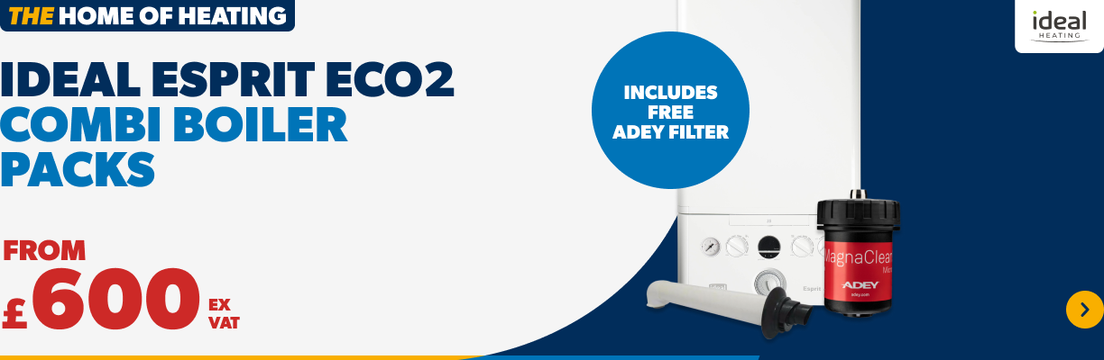 From £600 ex vat  - Ideal Esprit Combi Boiler Packs