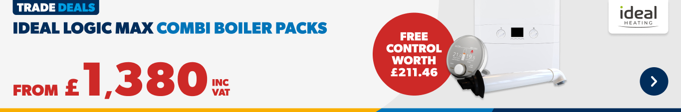 from £1150 ex VAT Ideal Logic Max Boiler Packs 