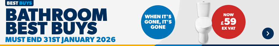 Bathroom Best Buys. Must End 31st January 2026. When it's gone, it's gone. Shop Now