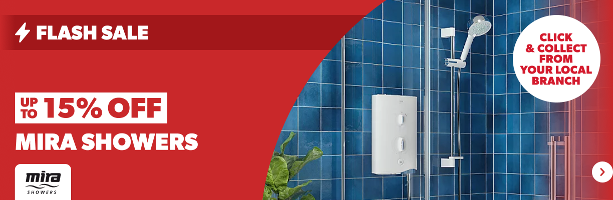 Up to 15% off Mira Showers - Shop now
