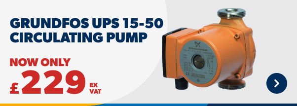 Grundfos UPS 15-50 Now Only £229 ex VAT