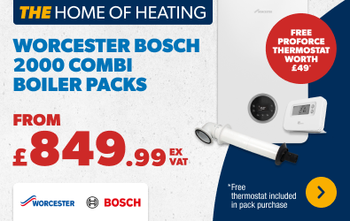 Worcester Bosch 2000 From £849.99 ex vat - Free Thermostat Included 