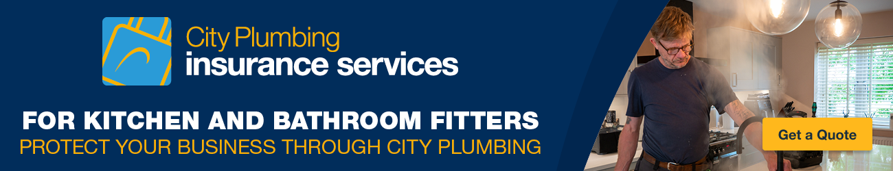 Banner for Kitchen & Bathroom Fitter Trade Insurance with City Plumbing