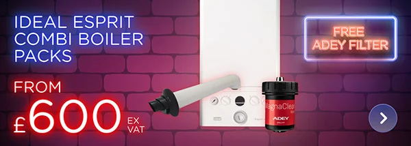 From £600 ex vat  - Ideal Esprit Combi Boiler Packs