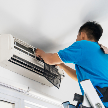 Installation of an air-con