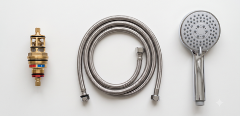 Mira spare parts including shower heads, hoses and more