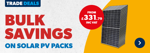 Trade Deals. Bulk Savings on solar PV Packs. Shop Now