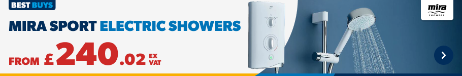 Mira Sport Electric Showers. From £240.02 Ex VAT. Shop Now