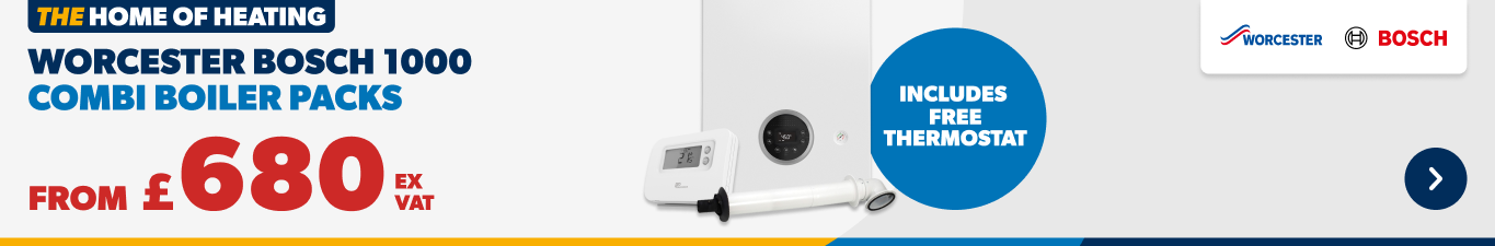 Worcester Bosch 1000 Boilers from £680 ex vat