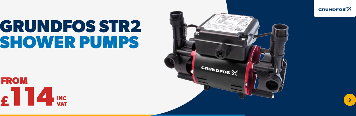 Grundfos STR2 Shower Pumps From £114 inc VAT. Shop Now