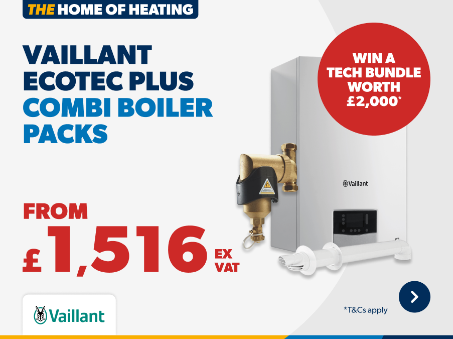 Vaillany ecttec plus combi boiler packs from £1516 ex vat