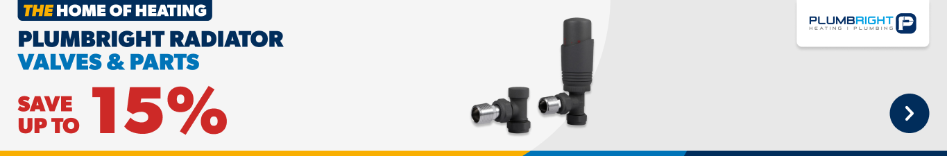 plumbright radiator valves and parts - save up to 15%