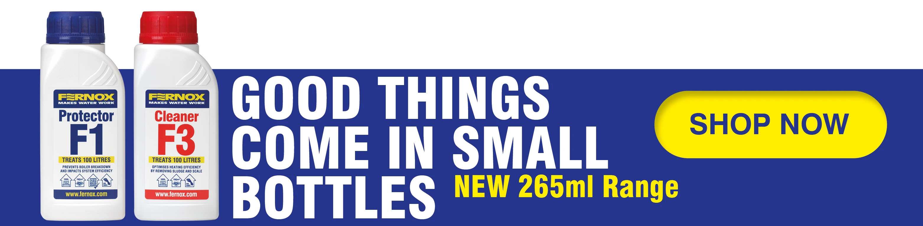 Fernox banner image - Good things come in small bottles