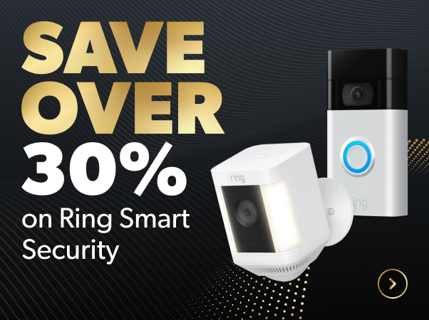 save over 30% on ring smart security 