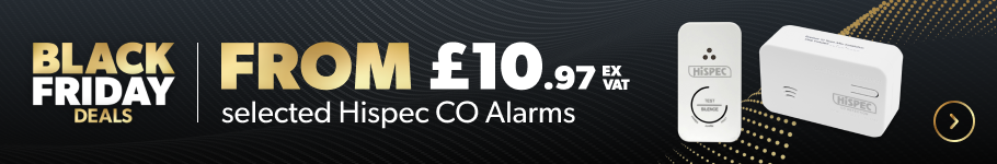 From £10.97 ex vat on selected hispec CO alarms this Black Friday at City Plumbing