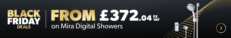 From £372.04 ex vat on Mira digital showers this Black Friday at City Plumbing