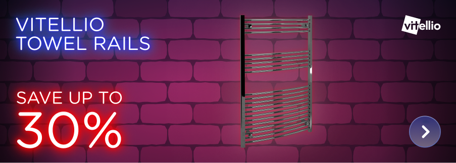 Save up to 30% on Vitellio Towel Rails 