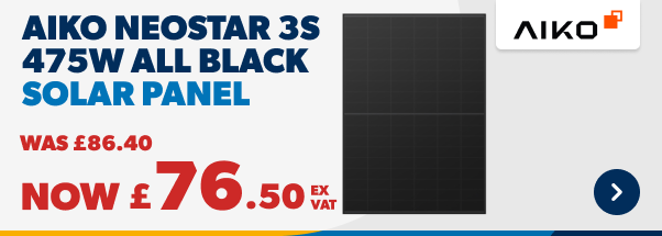 Only £76.50 ex vat Aiko Solar Panel 