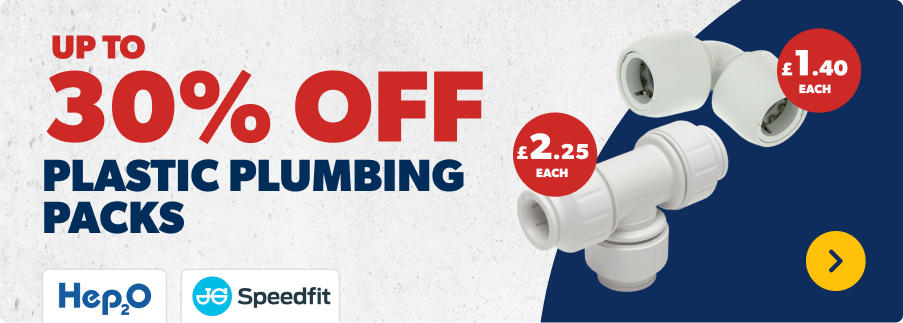 up to 30% off Plastic Plumbing Packs