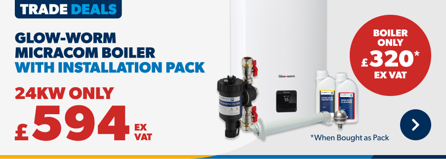 Only £594 ex VAT Glow-worm Micracom Boiler with Installation pack